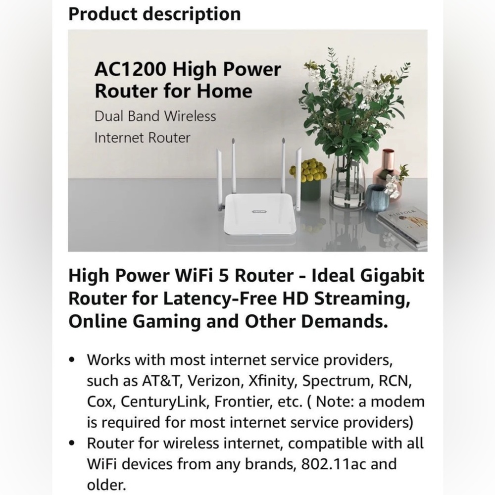 Wavlink AC 1200 Router - Picture 2 of 4